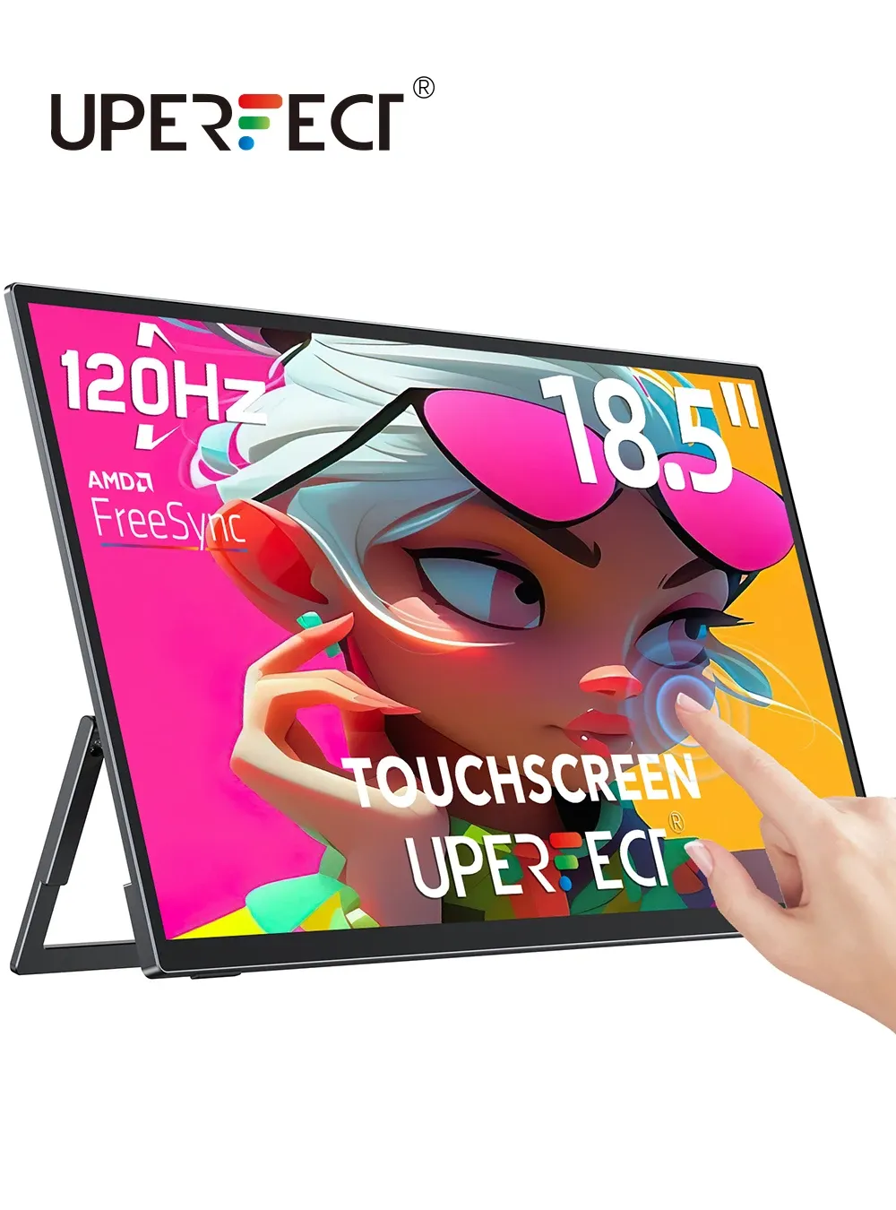 ?Do Brasil ?Monitor Porttil Tela Sensvel Ao Toque 18.5 120hz Para Jogos E Produtividade Uperfect Usteam E6 Pro